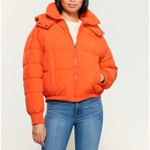 lucky brand missy hooded puffer jacket